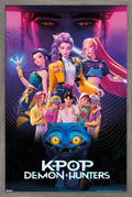 Netflix KPop Demon Hunters 2025 Group Wall Poster Framed Art