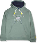 Nautica Embroidered Sailing Logo Drawstring Hooded Sweatshirt