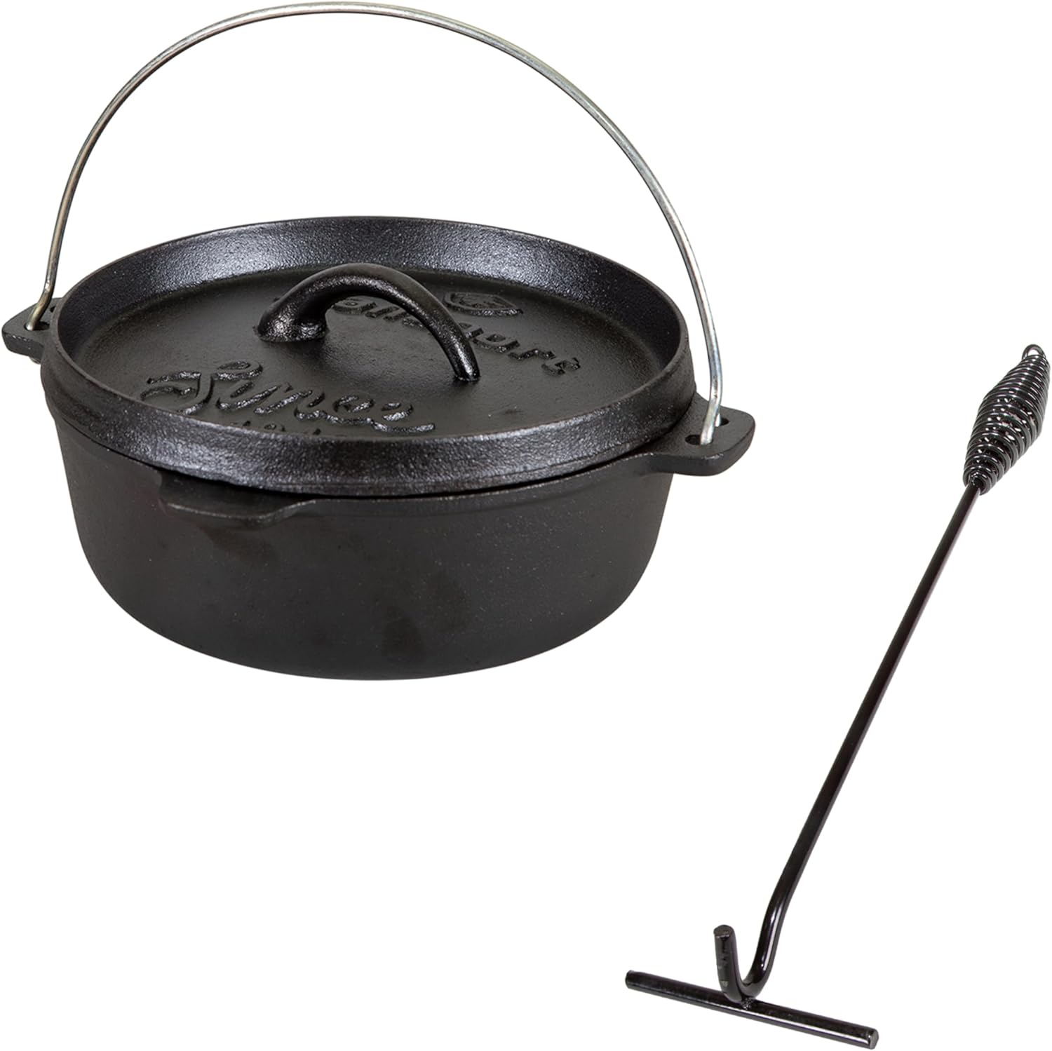 Stansport Pre-Seasoned Cast Iron Dutch Oven for Versatile Cooking