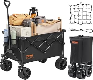 VEVOR Beach Wagon Cart: 220lbs Capacity for All Terrains
