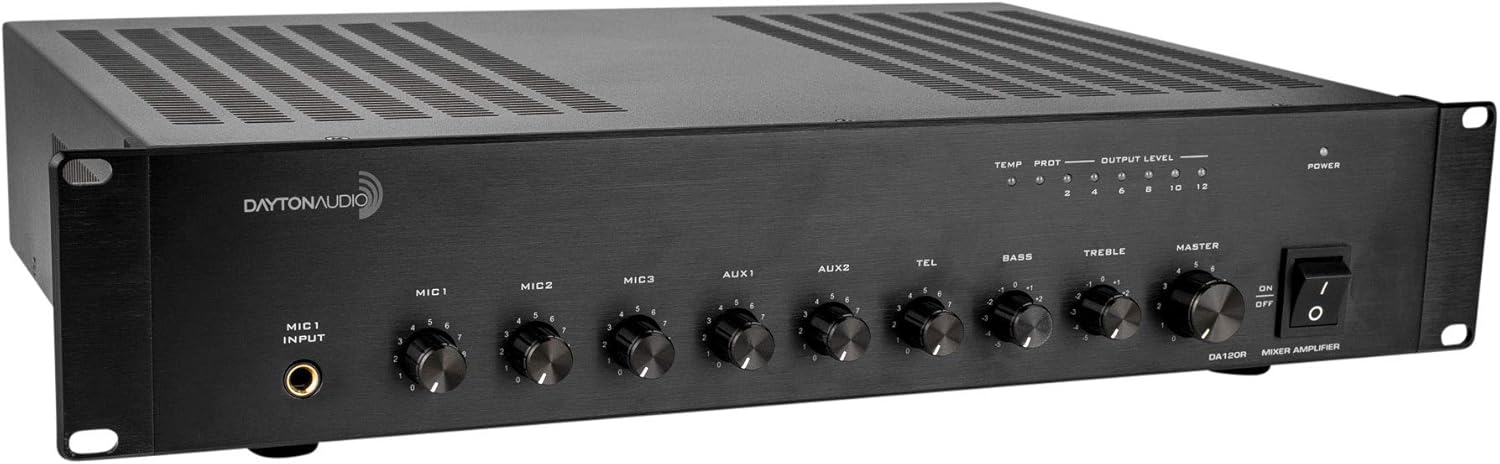 Dayton Audio DA120R 120W Rack Mount PA Mixer-Amplifier Review