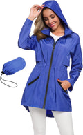 Avoogue Women's Long Raincoat with Hood - Lightweight (Style ZK2H)
