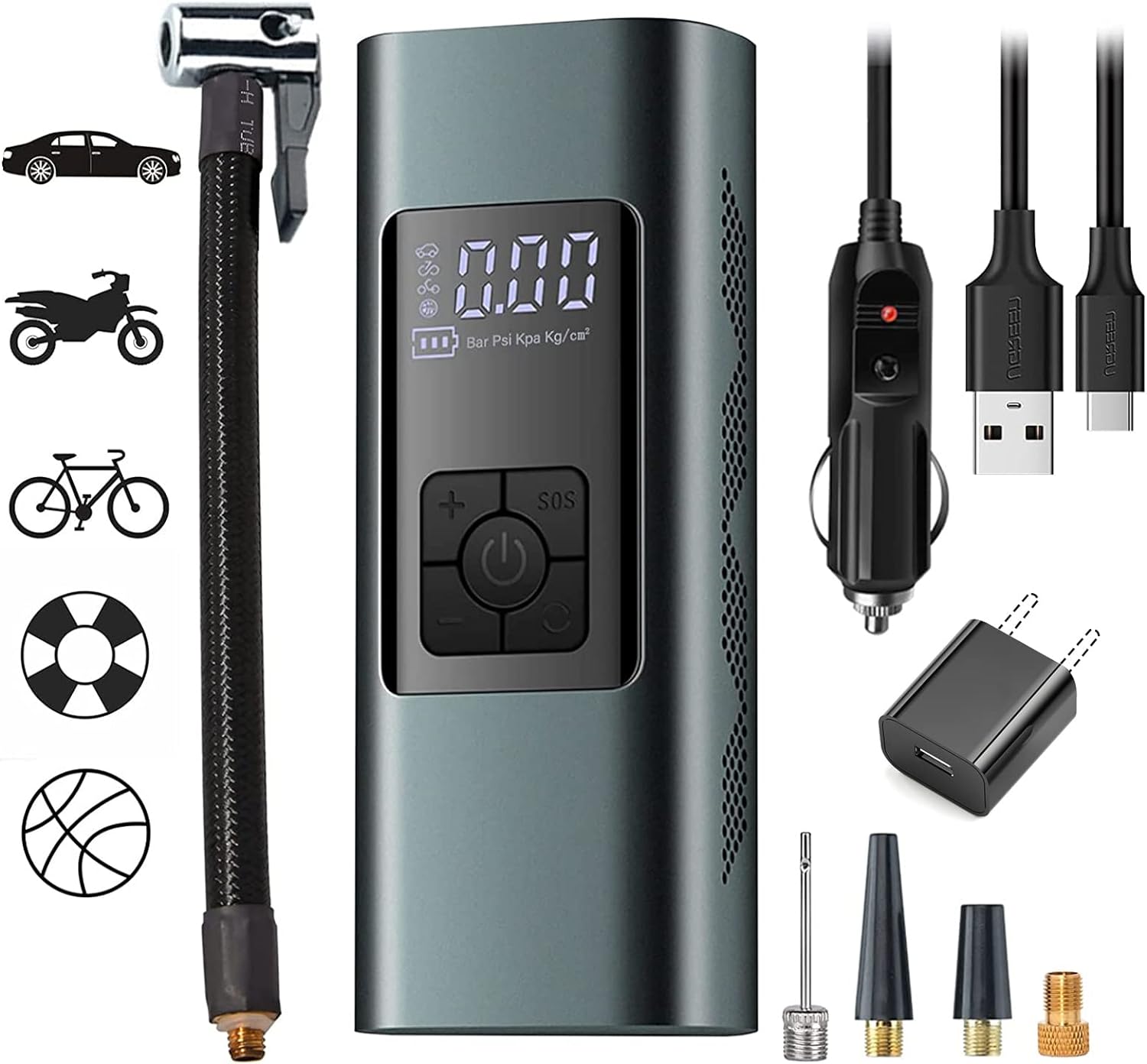 Neakhmer Cordless Tire Inflator: Pump Anywhere!