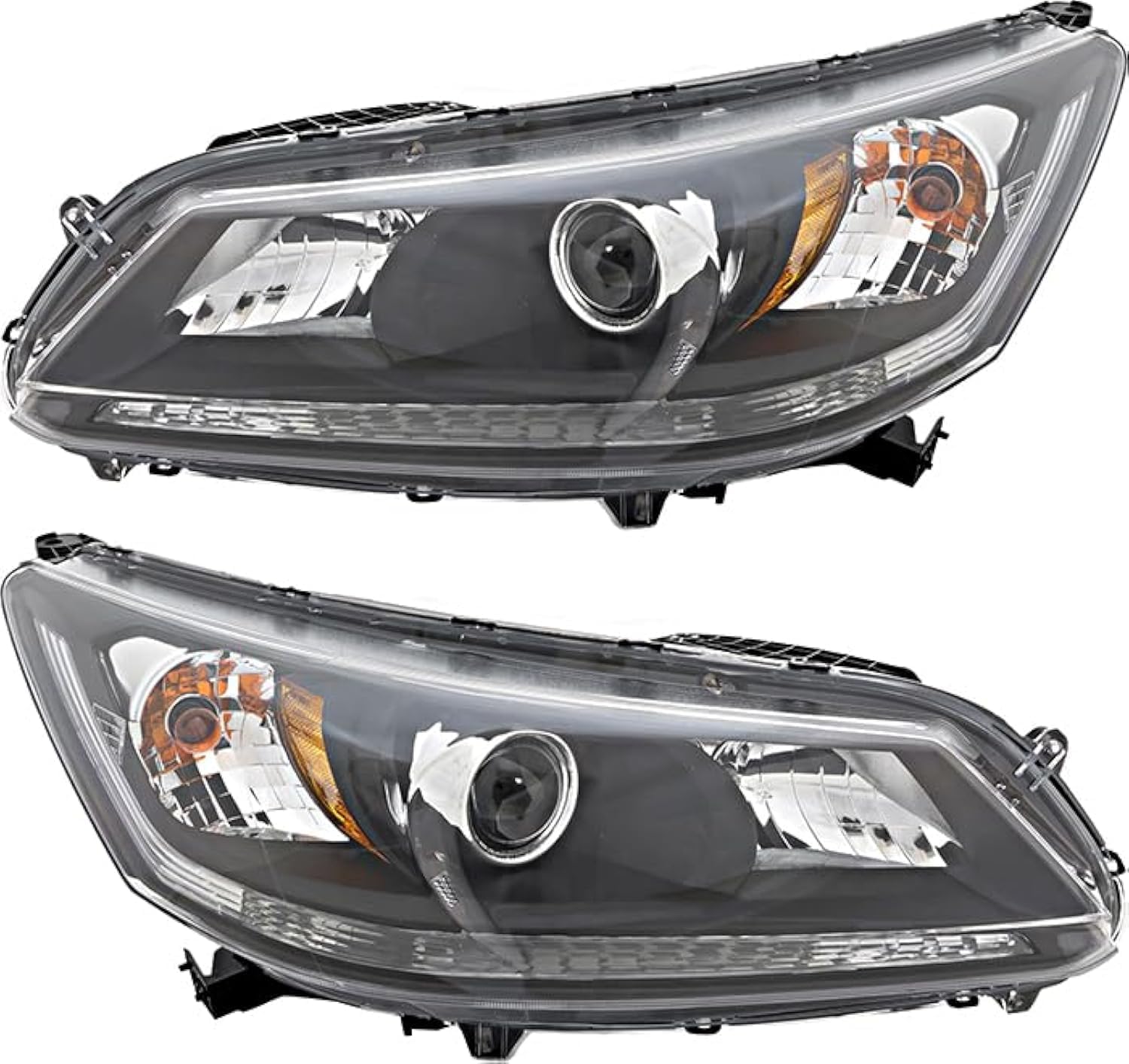 Headlights Lamps Set for Honda Accord 2013-2015 Halogen Pair