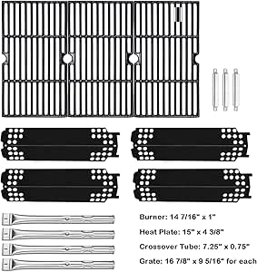 Uniflasy Grill Parts Kit for Charbroil Models - Complete Set