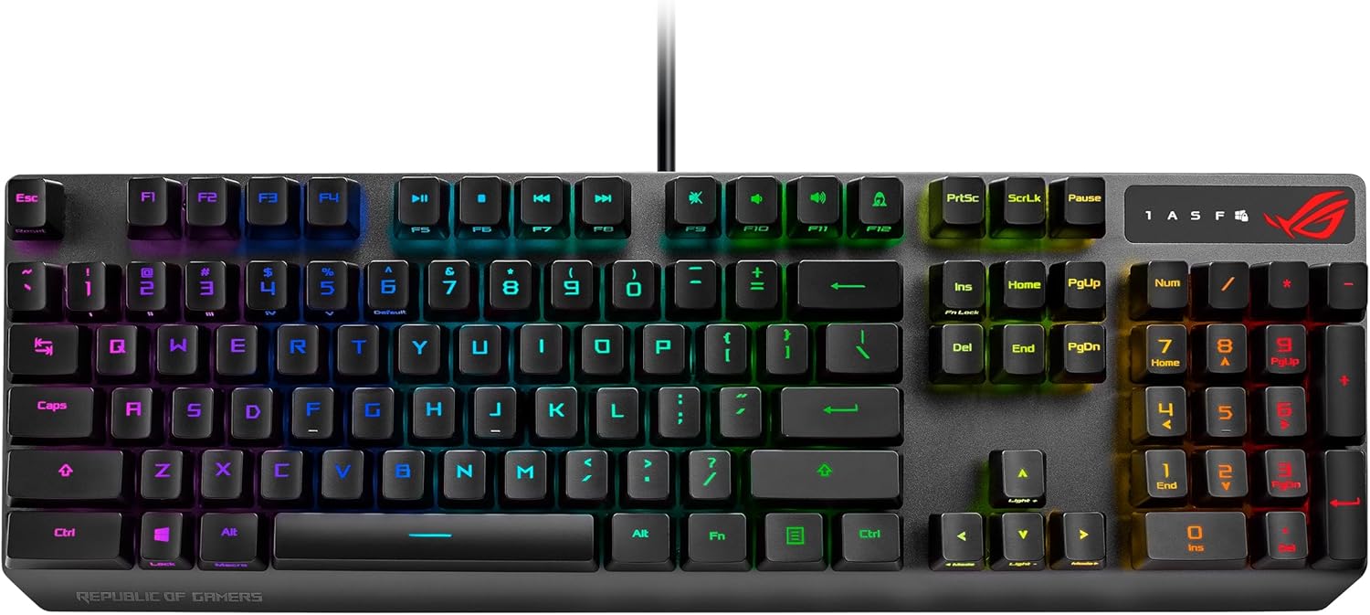 ASUS ROG Strix Scope RX Gaming Keyboard - Red Optical Switches