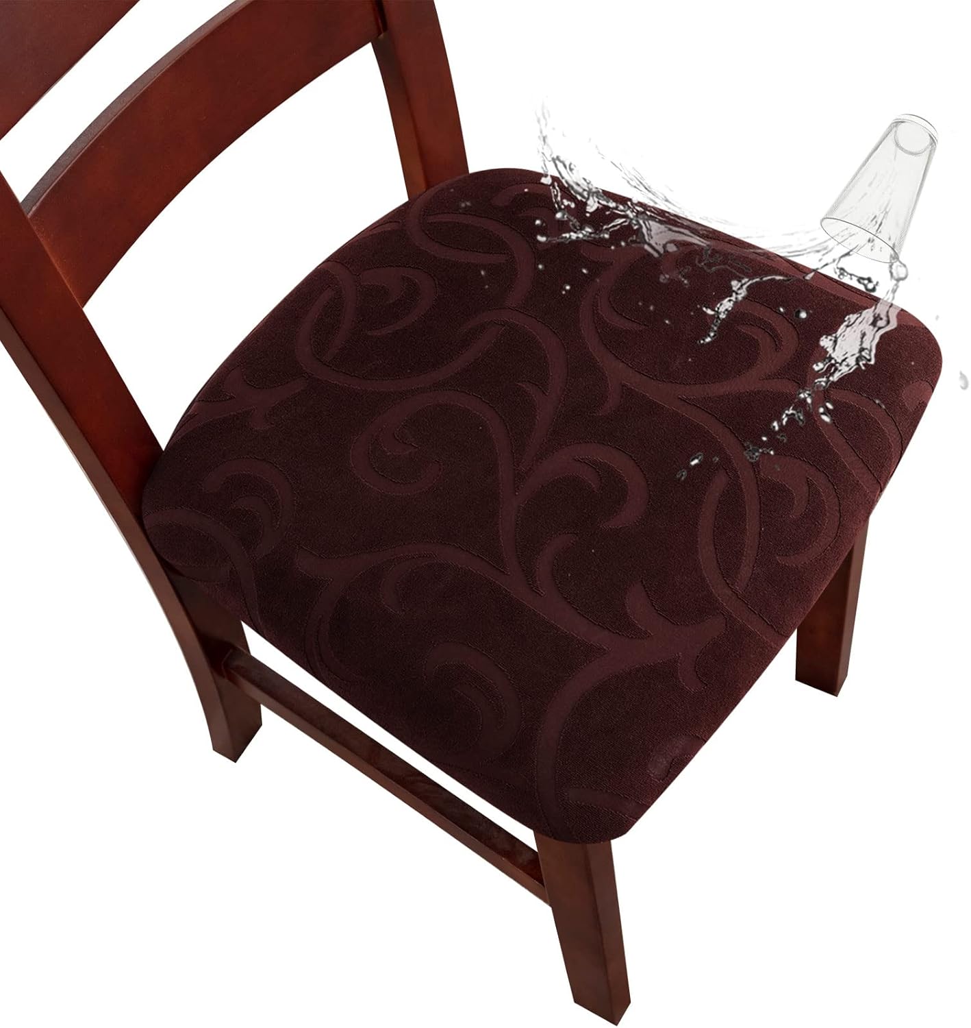 Genina Waterproof Chair Seat Covers for Dining Room Protection