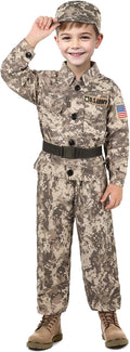 Kids Army Soldier Costume Set for Boys - Realistic Dress-Up Fun