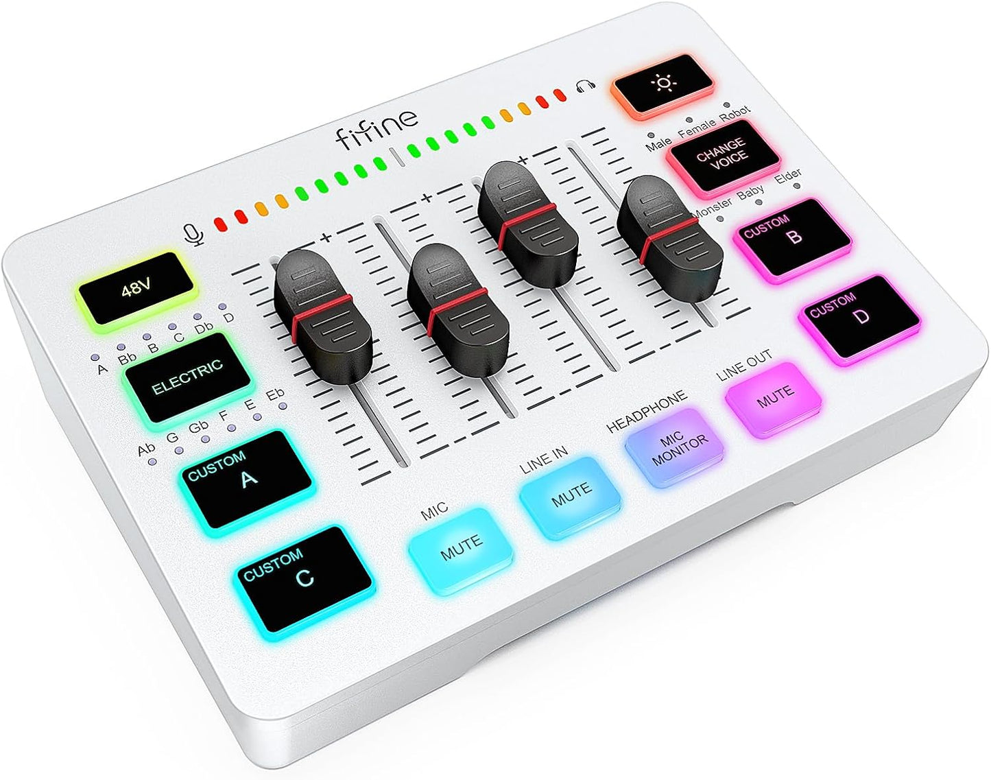 FIFINE Audio Mixer for Gaming Streaming and Podcast Recording