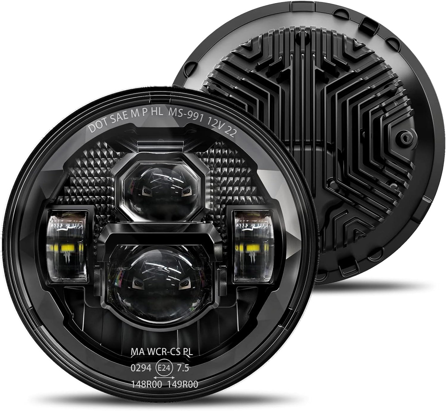 HWSTAR 7 Inch Led Headlights for Jeep Wrangler and More