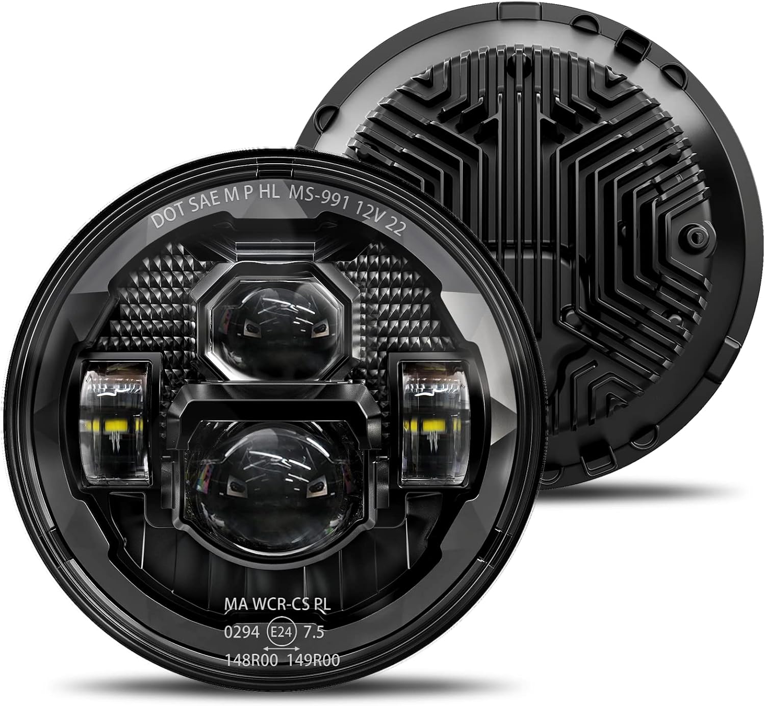 HWSTAR 7 Inch Led Headlights for Jeep Wrangler and More