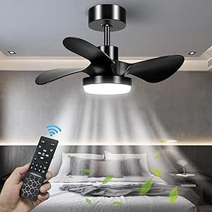 Black Ceiling Fans With Lights And Remote for Modern Spaces