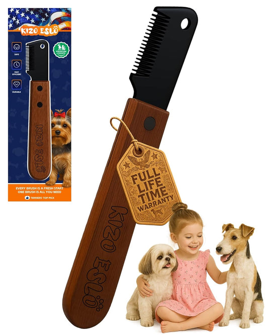 Stripping Knife for Dogs - Gentle Grooming Tool for Terriers