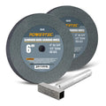Bench Grinder Wheel 6 in Aluminum Oxide with Diamond Wheel Dresser
