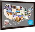 USA Photo Map 50 States Travel Map 24 x 36 in - Personalized Photo