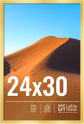 24x30 Gold Picture Frame for Wall Display - Classic Lightweight Frame