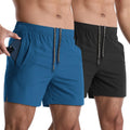Mens Athletic Shorts 5 in Quick Dry 2 Pack - Lightweight Workout Shoes