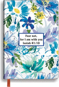 Christian Bible Verse Leather Journal for Women and Men - Isaiah 41:10