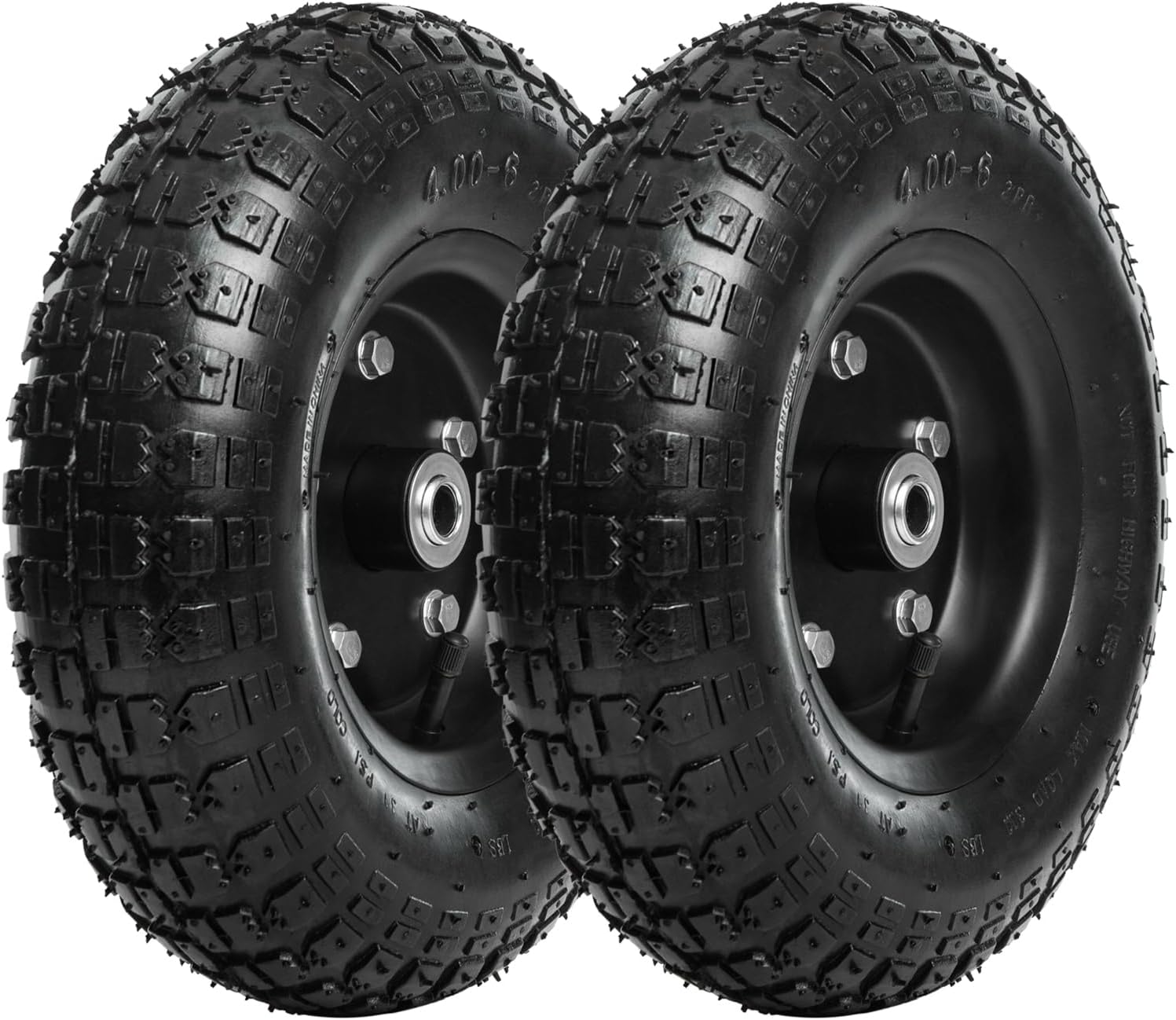 13 Inch Pneumatic Replacement Tires for Garden Wagon and Trolley