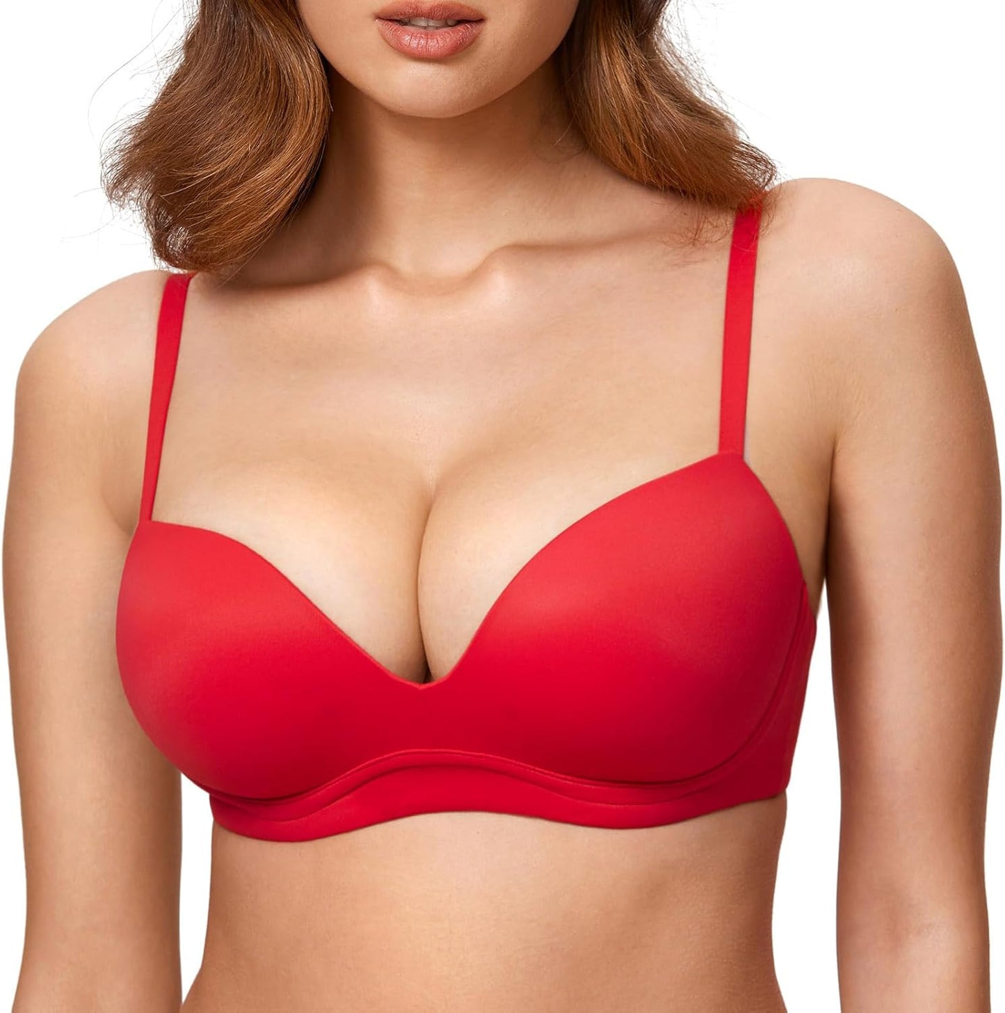 DOBREVA Women's Push Up Bra No Underwire for Ultimate Comfort