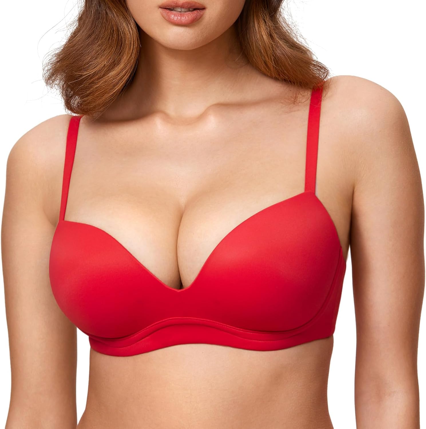 DOBREVA Women's Push Up Bra No Underwire for Ultimate Comfort