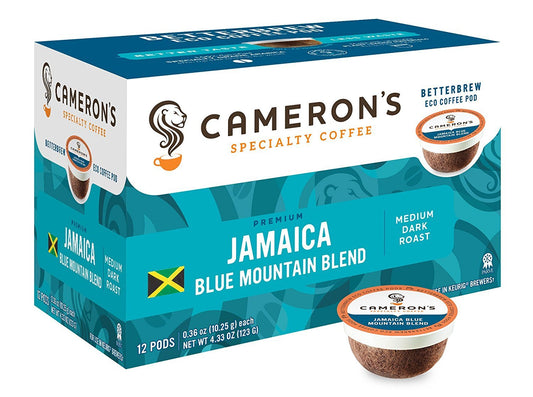 Cameron's Coffee Jamaican Blend Pods - Rich Flavor 72ct