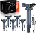 Ignition Coil Pack and Iridium Spark Plugs Set for Toyota/Lexus