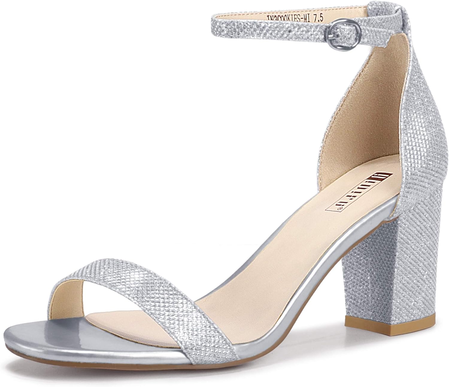 IDIFU Women's 3 Inch Heel Sandals for Dressy Occasions