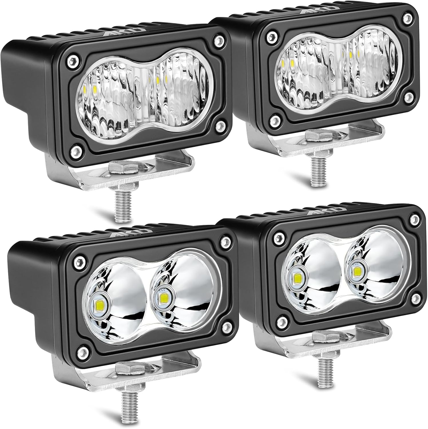 LED Pods 3 Inch 80W CREE Off Road Driving Lights for Trucks