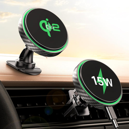 GuMosh 15W Qi2 Certified Car Mount Charger