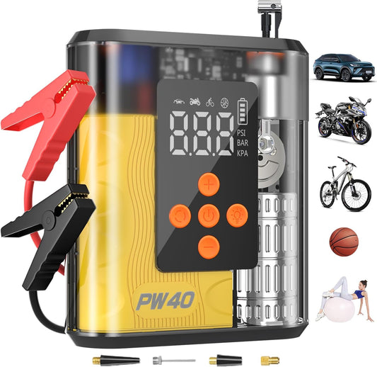 Hererod 4000A Portable Jump Starter & Tire Inflator