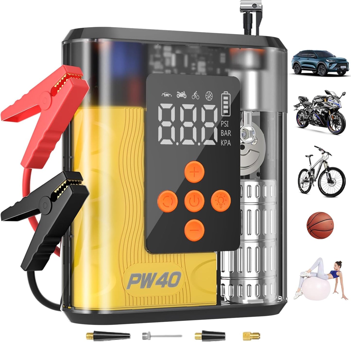 4000A Jump Starter & 200PSI Inflator Combo!