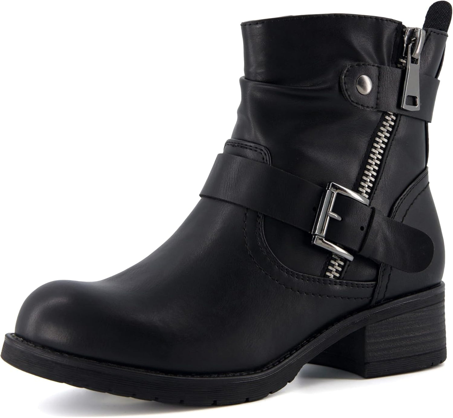 Dunes Women's Max Moto Boot: Stylish Comfort in Wide Widths