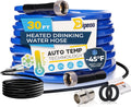 30FT Heated Water Hose for RV - Prevents Freezing to -45F