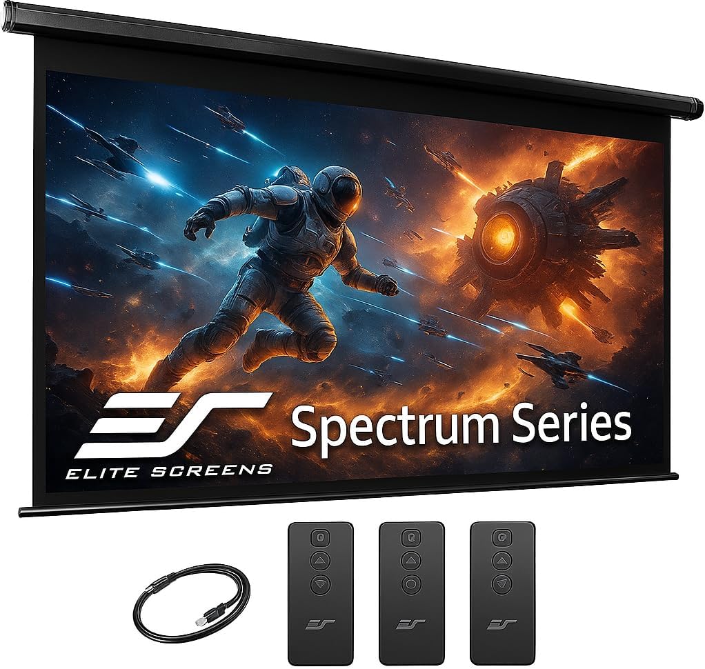 Elite Screens Spectrum 150-Inch Motorized Projection Screen