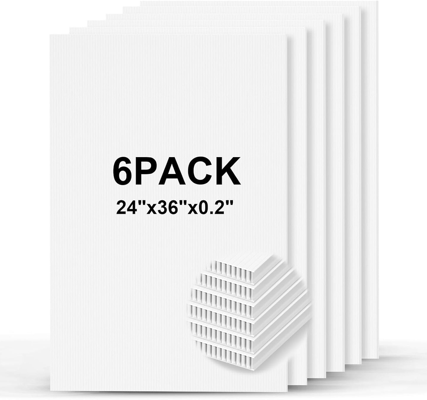 Thick Corrugated Plastic White Poster Board for Craft Projects