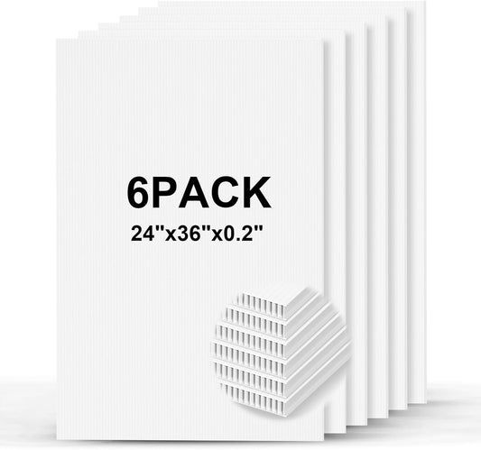 Thick Corrugated Plastic White Poster Board for Craft Projects
