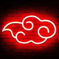 Anime Red Cloud Neon Sign for Game Room and Bedroom Decor