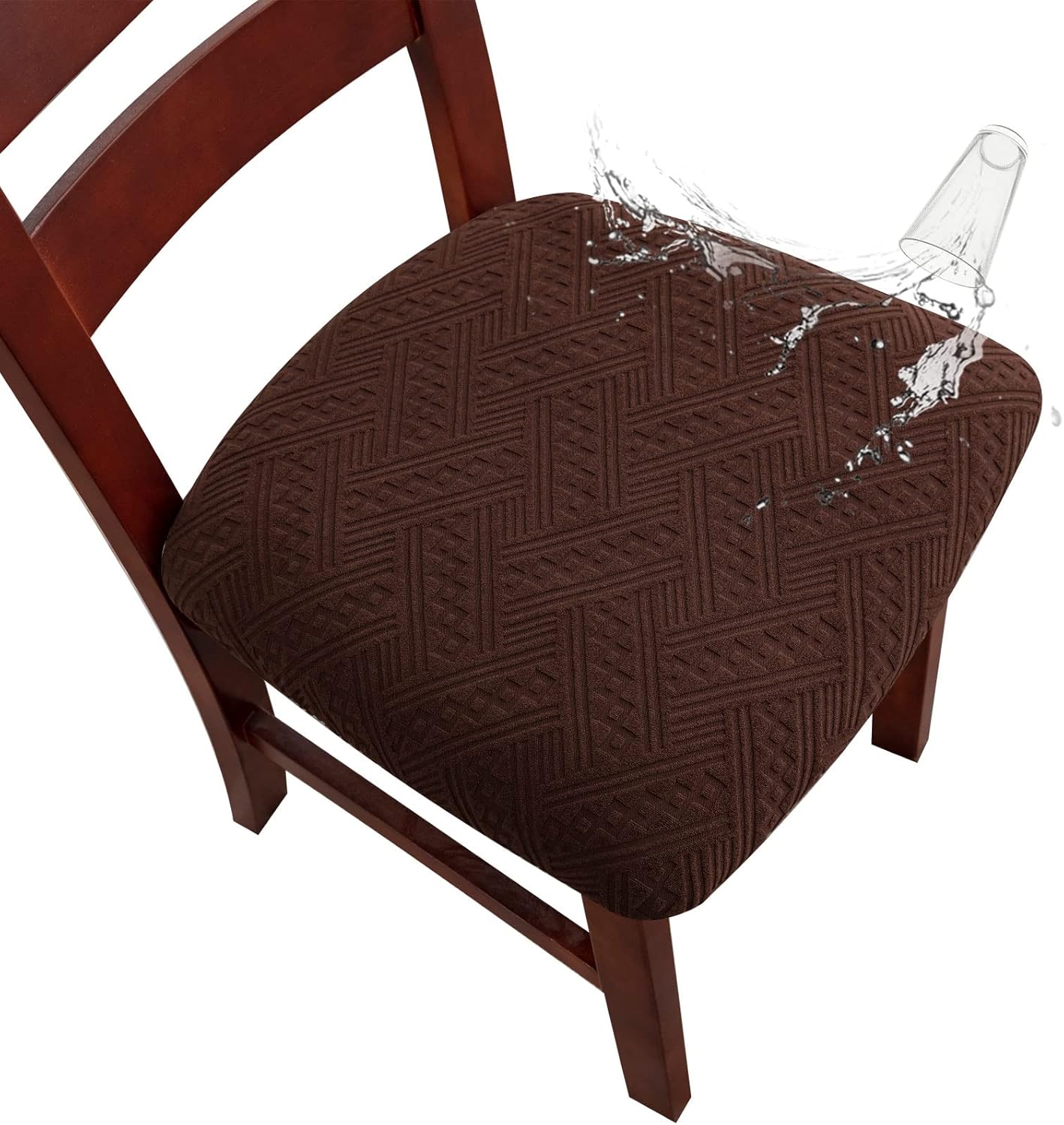 Genina Waterproof Chair Seat Covers for Dining Room Protection