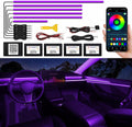 Acrylic Interior Car LED Strip Light with Wireless APP - RGB Ambient