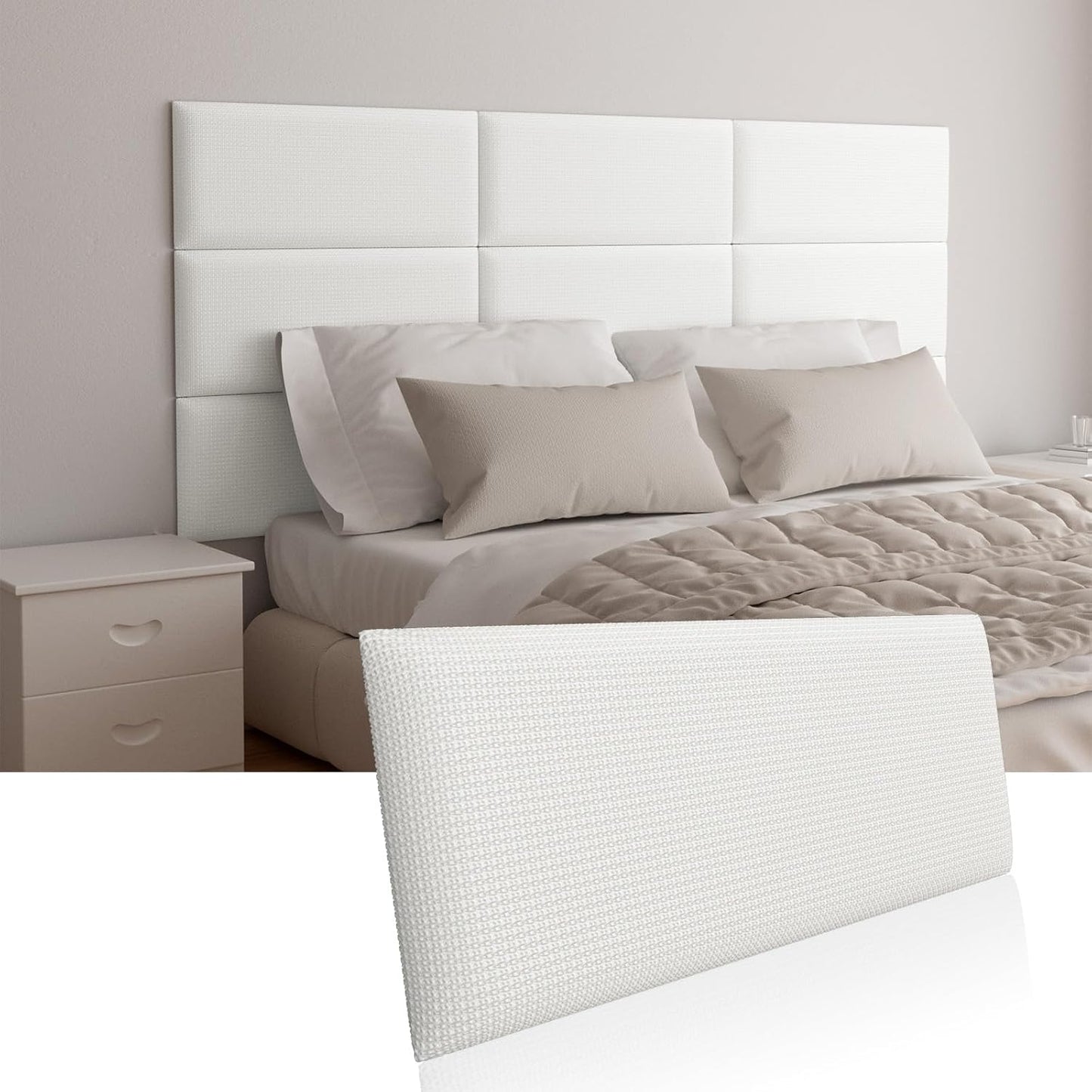Greymond Upholstered Wall Mounted Headboard for Comfort