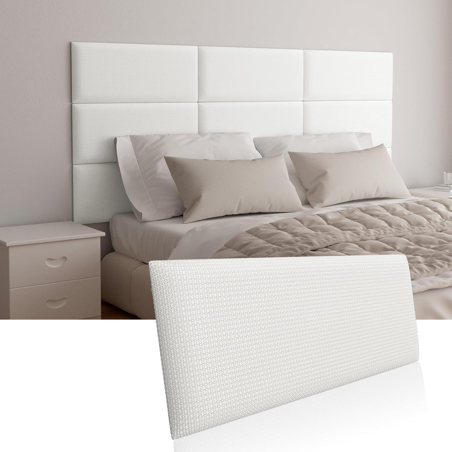 Greymond Upholstered Wall Mounted Headboard for Comfort
