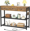 Ecoprsio 47in Entryway Table with Outlets and USB Ports - Compact