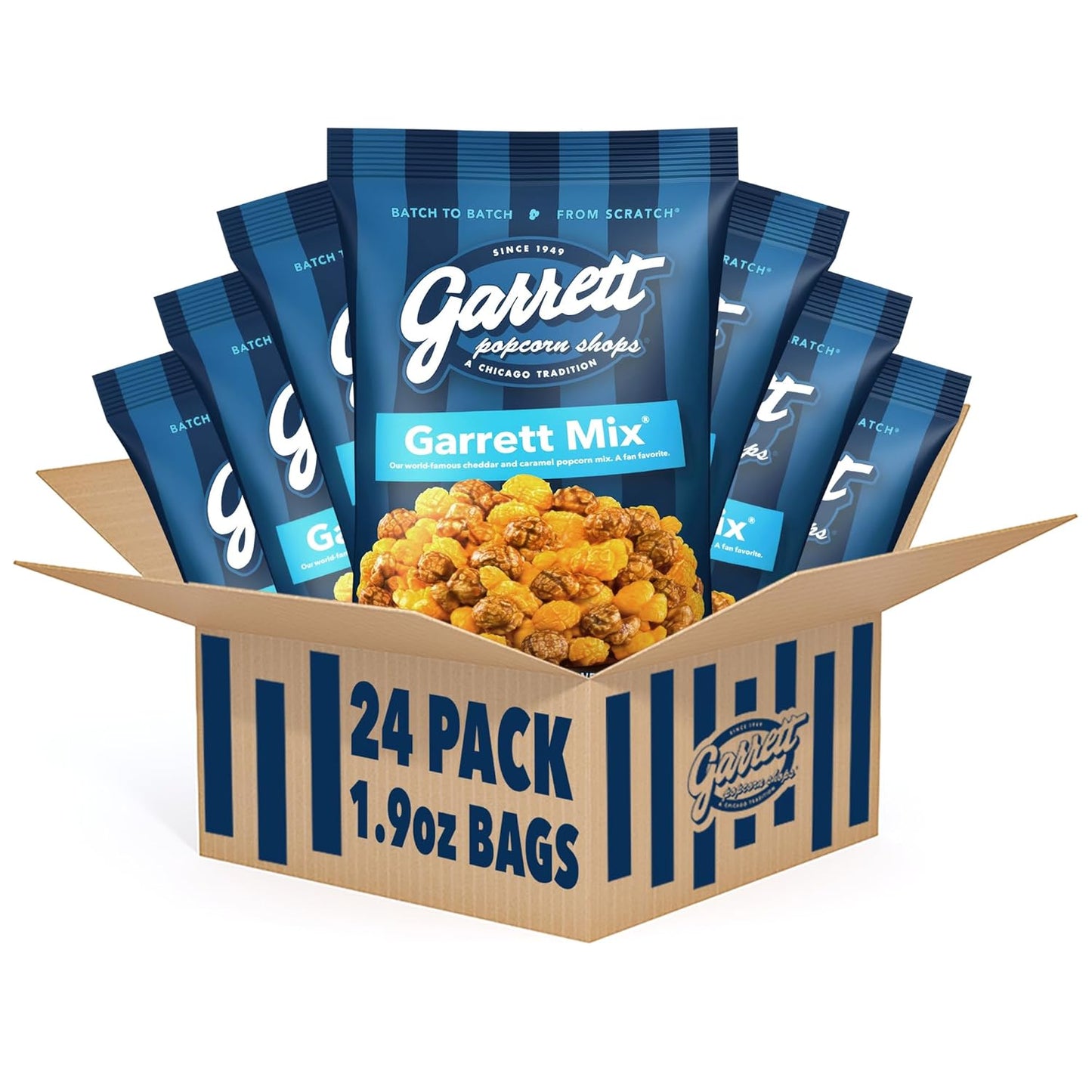 Garrett Popcorn Mix: Cheese and Caramel Gourmet Snack Bags