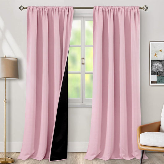 Extra Long Blackout Curtains for Living Room and Bedroom Use