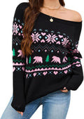 LUBOT Ugly Christmas Sweater for Women - Soft Acrylic Blend Cozy Fit