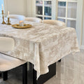 Beige Rectangle Tablecloth 72 x 54 in - Soft Thick Waterproof