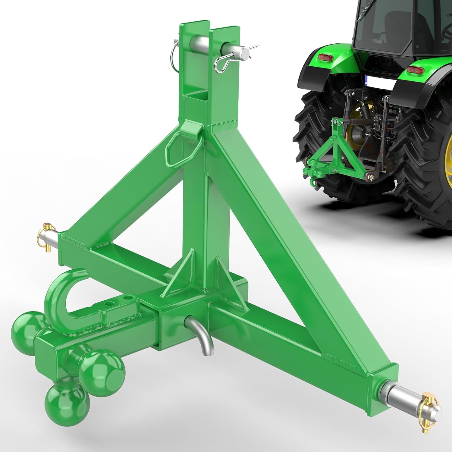3 Point Trailer Hitch Receiver for Heavy Duty Tractor Use