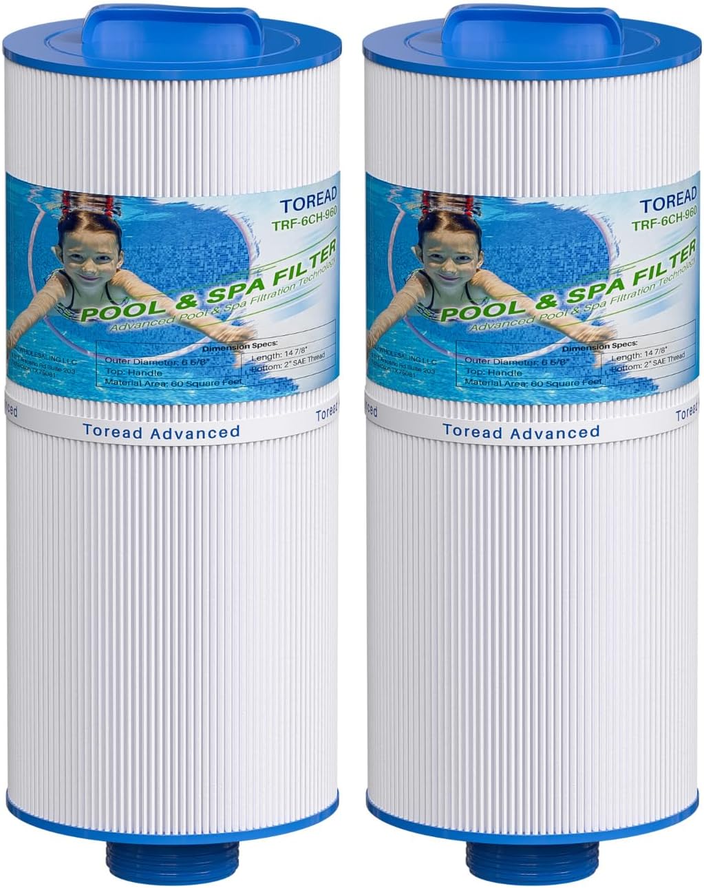 TOREAD 6CH-960 Spa Filter for Jacuzzi J-300 & J-400 Models