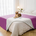 Waterproof Blanket for Bed Protection - Large Reversible Pet Throw